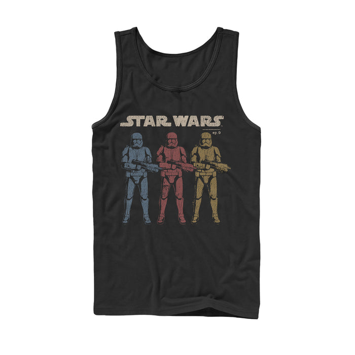 fifth sun Men's Star Wars: The Rise of Skywalker Stormtrooper Trio Tank Top