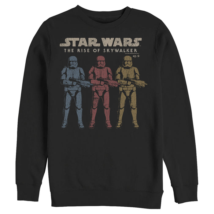 fifth sun Men's Star Wars: The Rise of Skywalker Stormtrooper Reflection Sweatshirt
