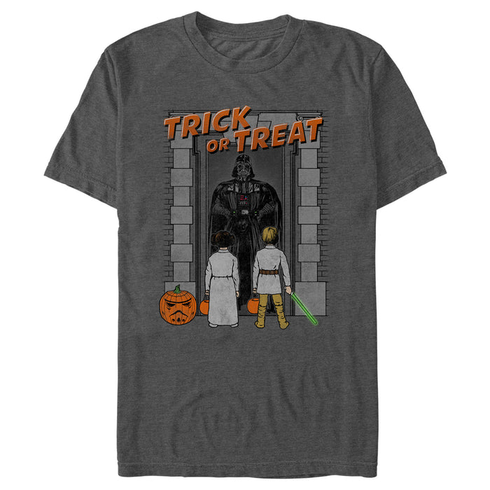 fifth sun Men's Star Wars Trick or Treat at Vader’s House T-Shirt
