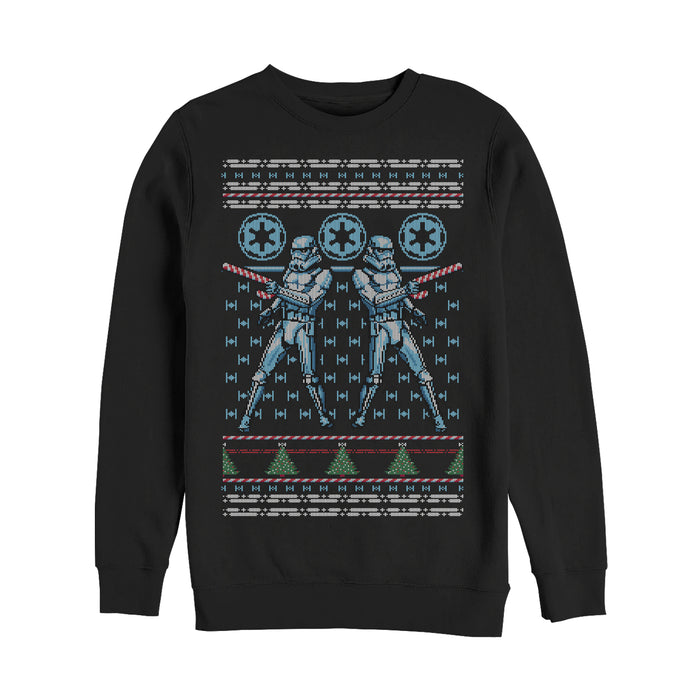 fifth sun Men's Star Wars Ugly Christmas Candy Stormtrooper Sweatshirt