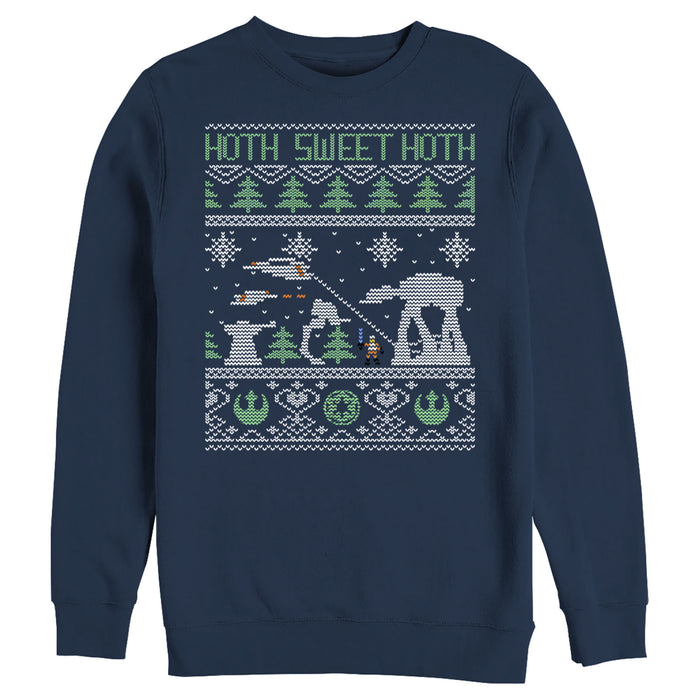 fifth sun Men's Star Wars Ugly Christmas Hoth Sweet Hoth Sweatshirt
