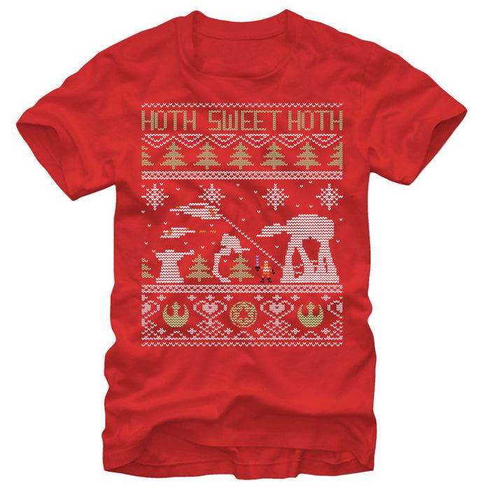 fifth sun Men's Star Wars Ugly Christmas Hoth Sweet Hoth T-Shirt