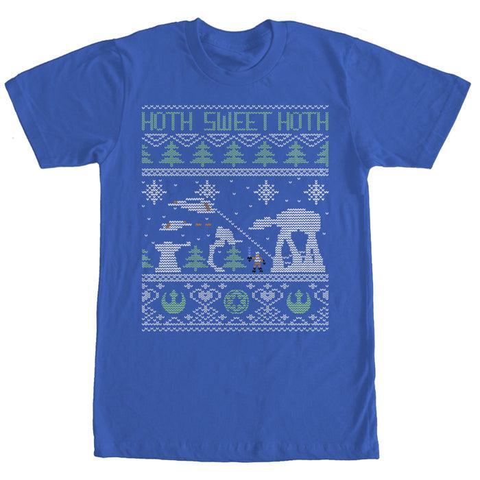 fifth sun Men's Star Wars Ugly Christmas Hoth Sweet Hoth T-Shirt