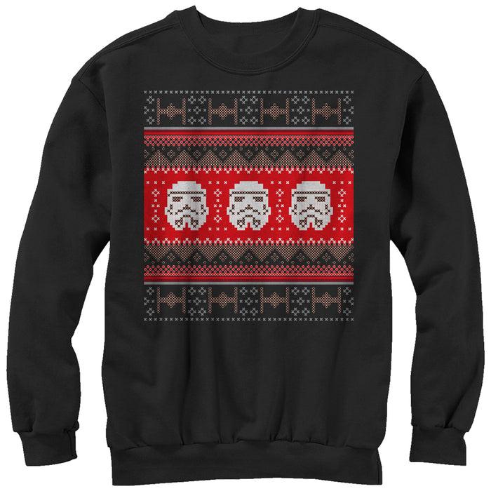 fifth sun Men's Star Wars Ugly Christmas Stormtrooper Sweatshirt