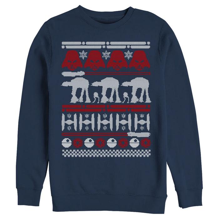 Fifth Sun Men's Star Wars Ugly Christmas Sweater Sweatshirt