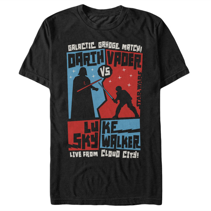 fifth sun Men's Star Wars Vader and Luke Grudge Match T-Shirt