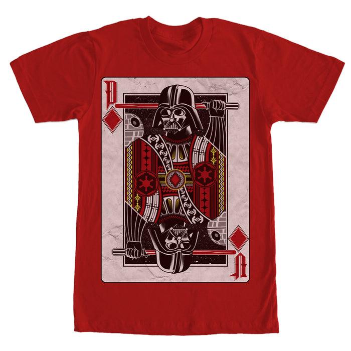 fifth sun Men's Star Wars Vader in the Cards T-Shirt