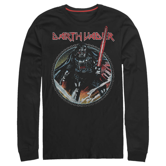 fifth sun Men's Star Wars Vader Up In Chains Long Sleeve Shirt