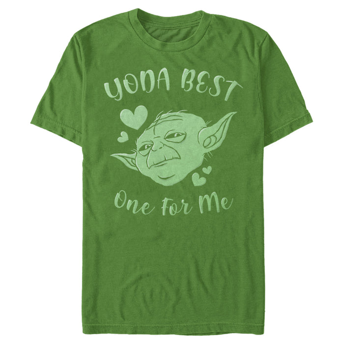fifth sun Men's Star Wars Valentine's Day Yoda Best One for Me T-Shirt