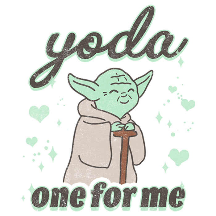 Fifth Sun Men's Star Wars Valentine's Day Yoda One For Me Distressed T-Shirt