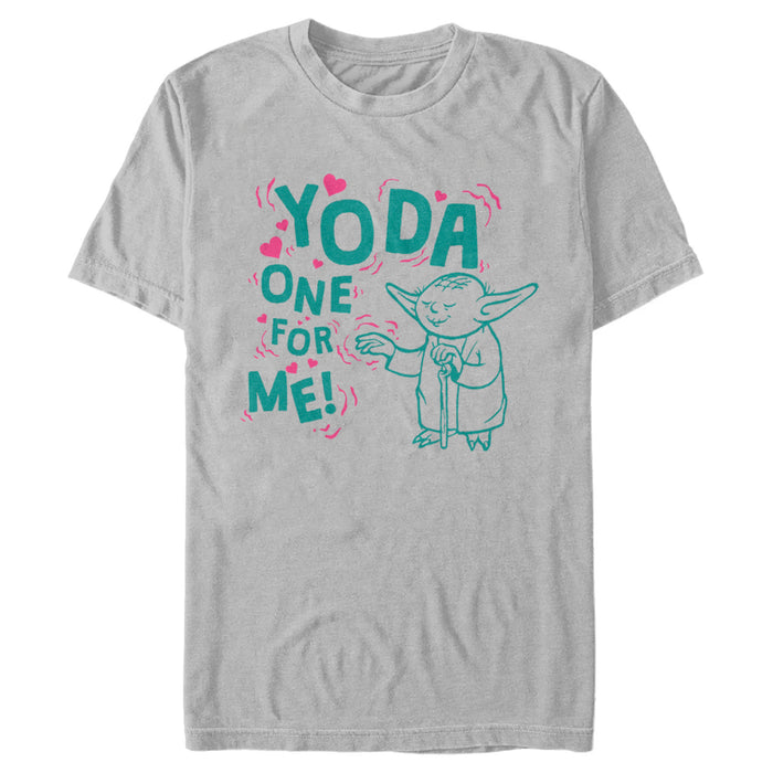 fifth sun Men's Star Wars Valentine's Day Yoda One for Me Force T-Shirt