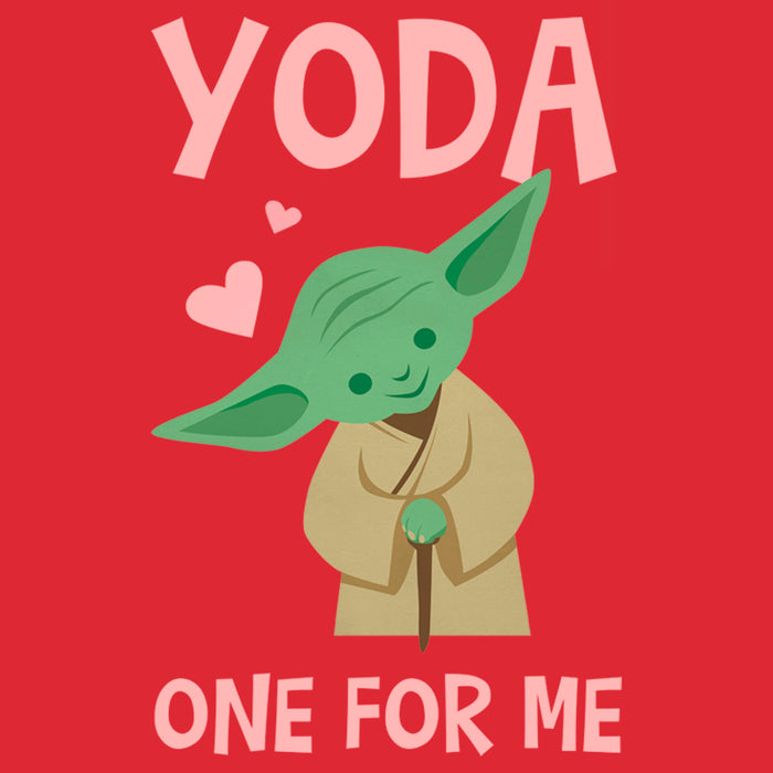 Fifth Sun Men's Star Wars Valentine's Day Yoda One For Me Simple T-Shirt
