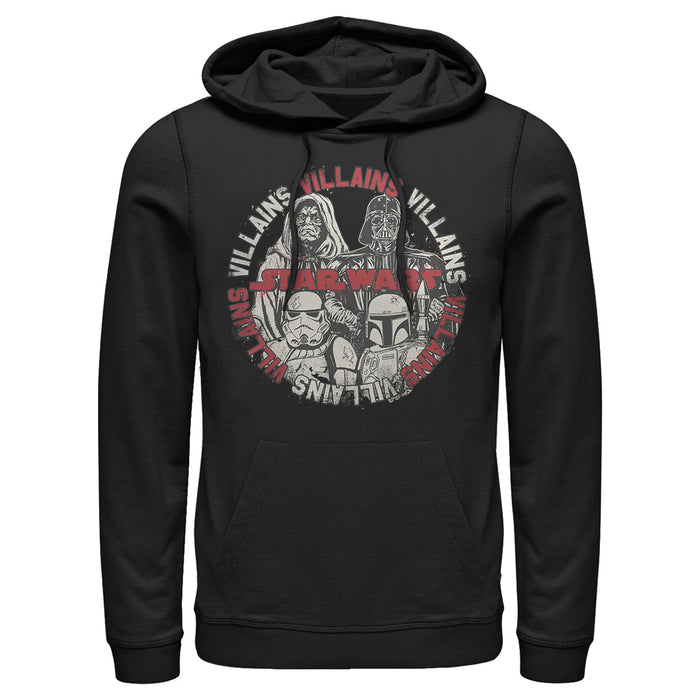 fifth sun Men's Star Wars Villains Collage Pull Over Hoodie