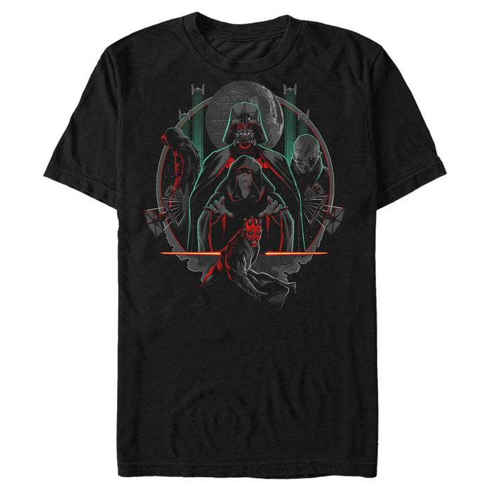 fifth sun Men's Star Wars Villains of the Dark Side Circle T-Shirt