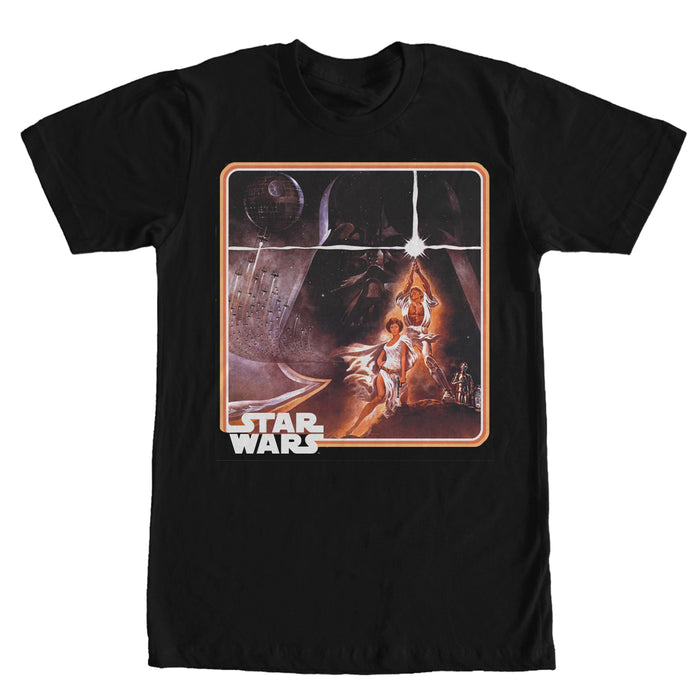 fifth sun Men's Star Wars Vintage Hero Frame T-Shirt