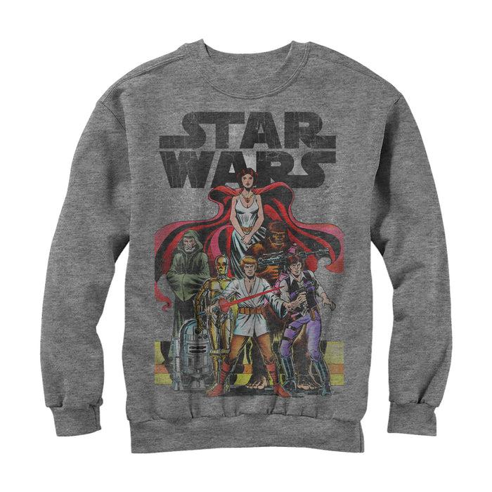 fifth sun Men's Star Wars Vintage Rebel Art Sweatshirt