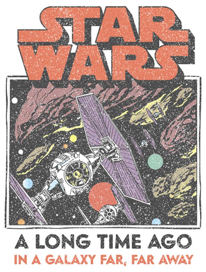 Fifth Sun Men's Star Wars Vintage Tie Fighter In Space T-Shirt