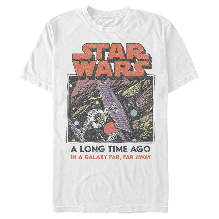 fifth sun Men's Star Wars Vintage Tie Fighter in Space T-Shirt