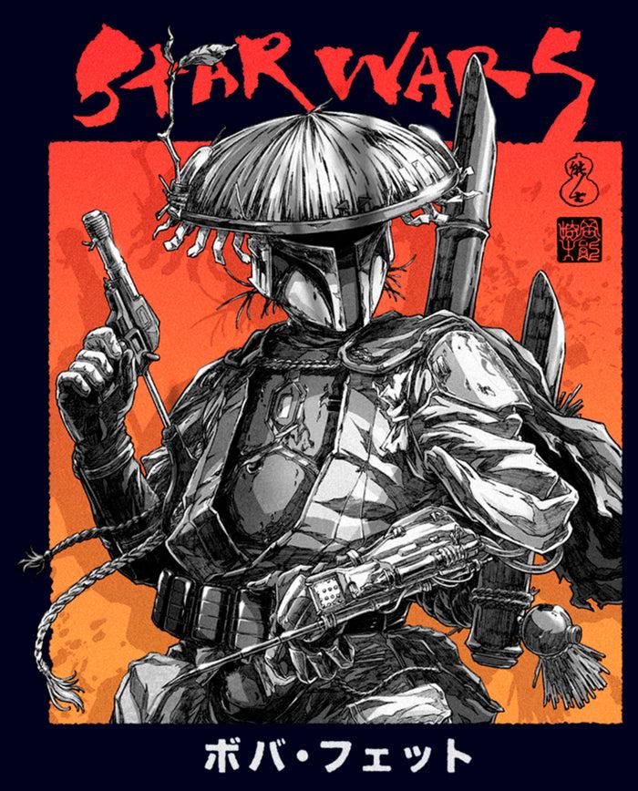 Fifth Sun Men's Star Wars: Visions Anime Boba Fett T-Shirt