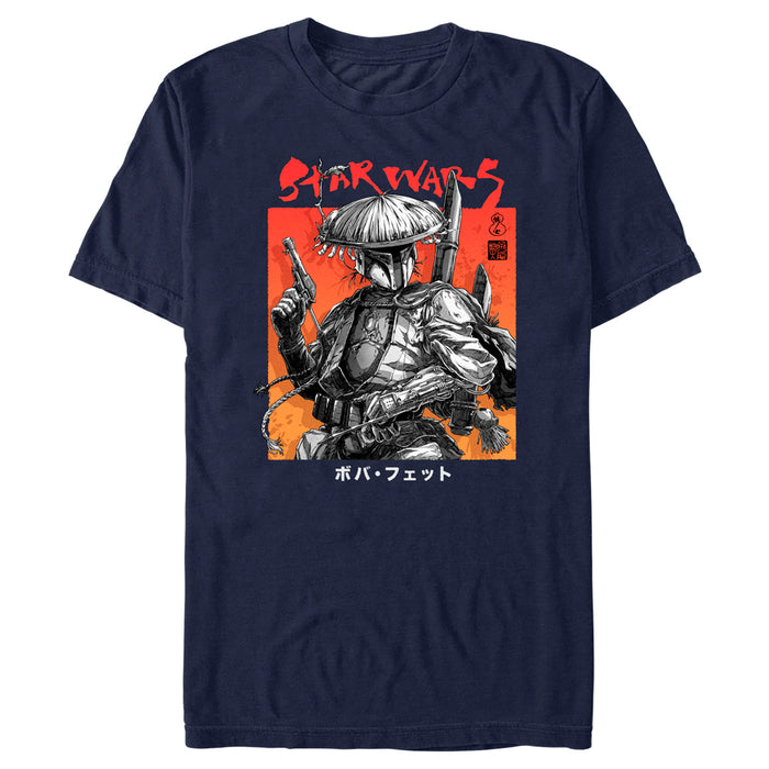 fifth sun Men's Star Wars: Visions Anime Boba Fett T-Shirt