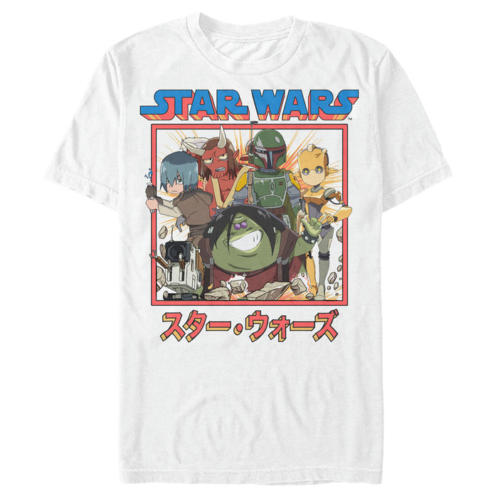 fifth sun Men's Star Wars: Visions Anime Group T-Shirt