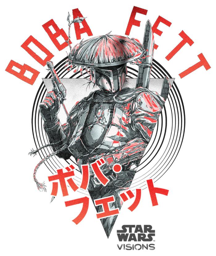 Fifth Sun Men's Star Wars: Visions Boba Fett Samurai T-Shirt