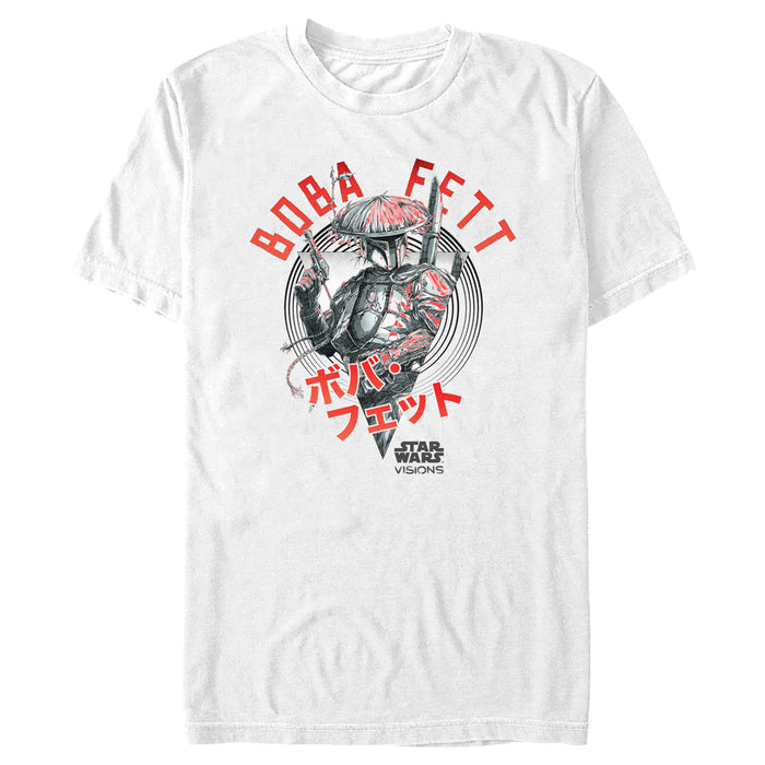 fifth sun Men's Star Wars: Visions Boba Fett Samurai T-Shirt