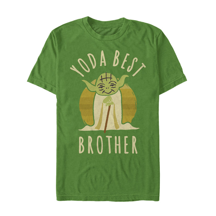 fifth sun Men's Star Wars Yoda Best Brother Cartoon T-Shirt