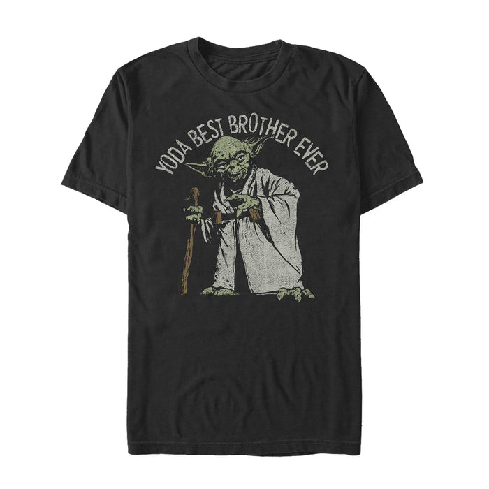 fifth sun Men's Star Wars Yoda Best Brother Ever T-Shirt