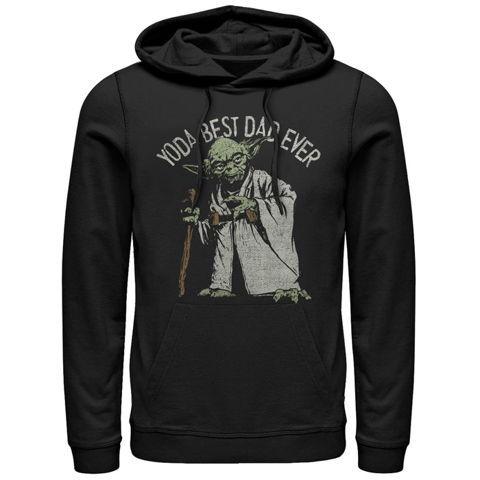 fifth sun Men's Star Wars Yoda Best Dad Ever Pull Over Hoodie