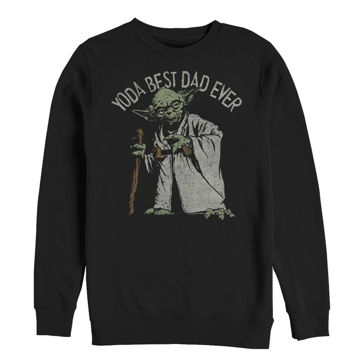 fifth sun Men's Star Wars Yoda Best Dad Ever Sweatshirt