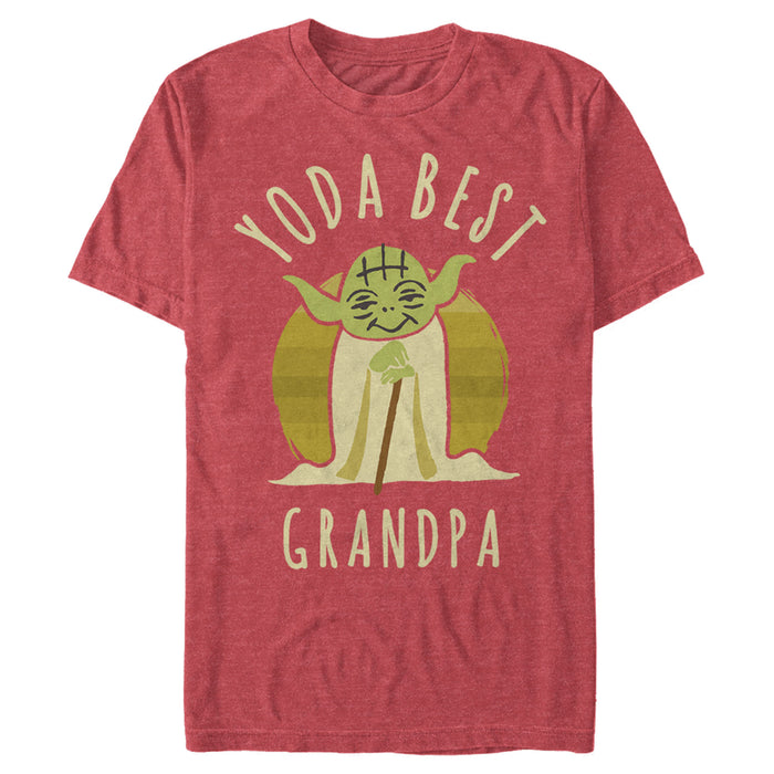 Fifth Sun Men's Star Wars Yoda Best Grandpa Cartoon T-Shirt