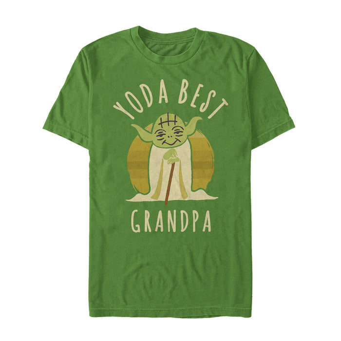 fifth sun Men's Star Wars Yoda Best Grandpa Cartoon T-Shirt