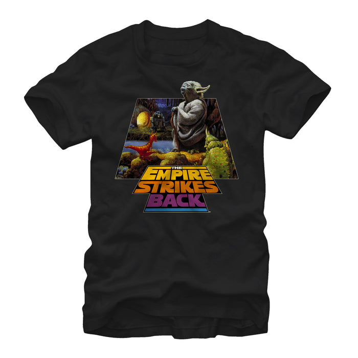 fifth sun Men's Star Wars Yoda Dark Side Cave T-Shirt