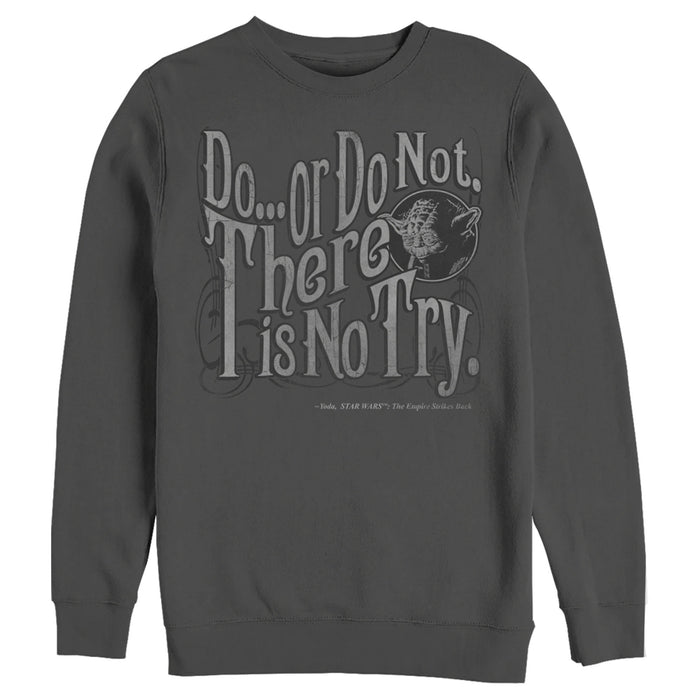 fifth sun Men's Star Wars Yoda Do or Do Not Sweatshirt