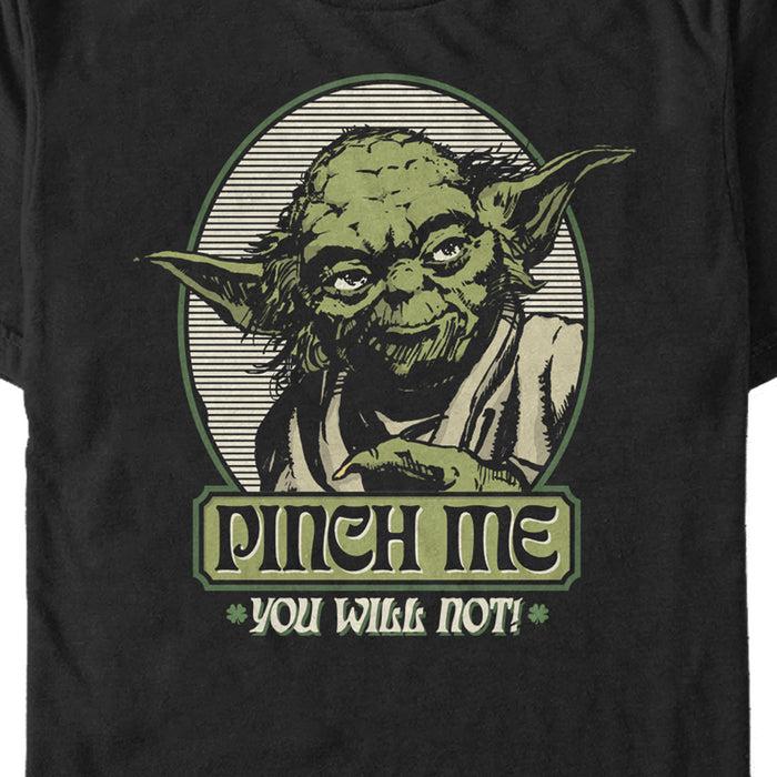 Fifth Sun Men's Star Wars Yoda Pinch Me You Will Not T-Shirt