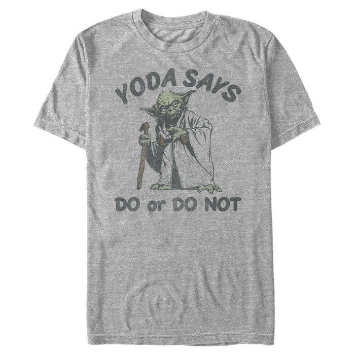 fifth sun Men's Star Wars Yoda Says Do or Do Not T-Shirt