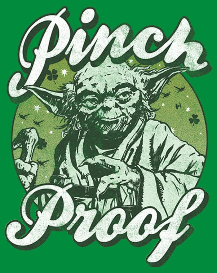 Fifth Sun Men's Star Wars Yoda St. Patrick's Day Pinch Proof T-Shirt