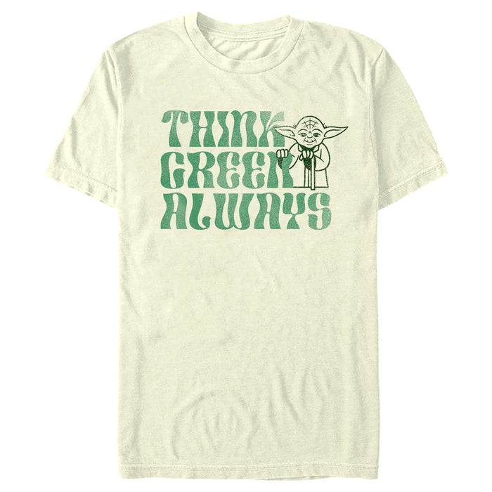 fifth sun Men's Star Wars Yoda St. Patrick's Day Think Green Always T-Shirt