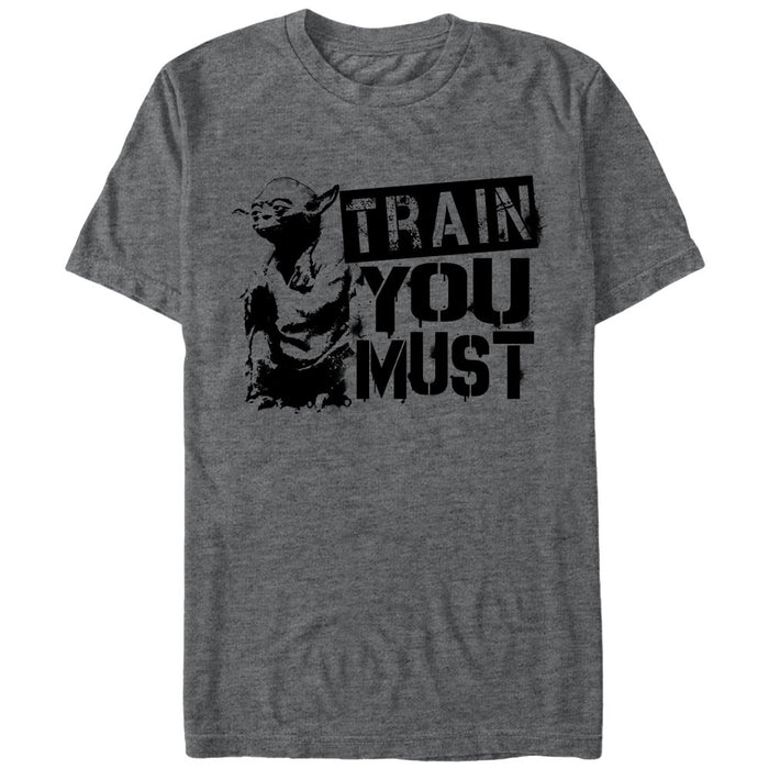 fifth sun Men's Star Wars Yoda Train You Must T-Shirt