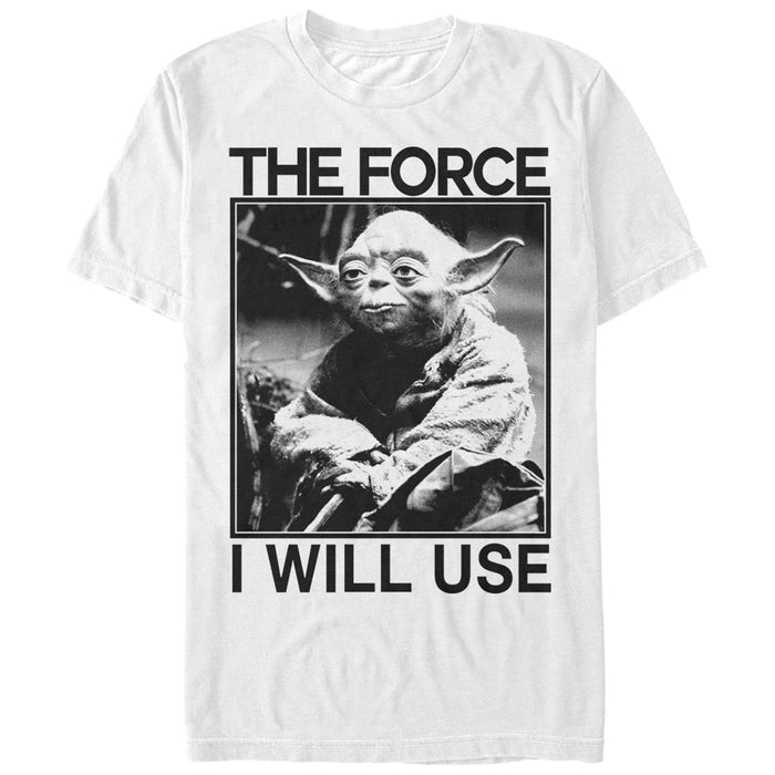 fifth sun Men's Star Wars Yoda Use the Force T-Shirt