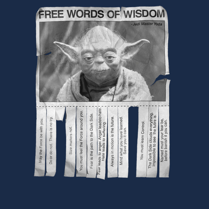 Fifth Sun Men's Star Wars Yoda Words Of Wisdom T-Shirt