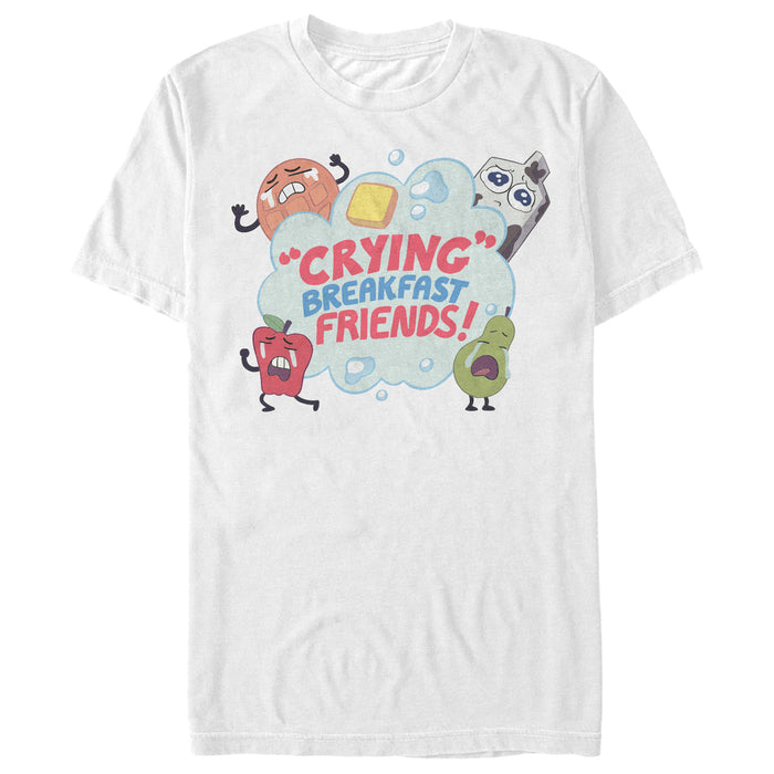 Fifth Sun Men's Steven Universe Crying Breakfast Friends T-Shirt