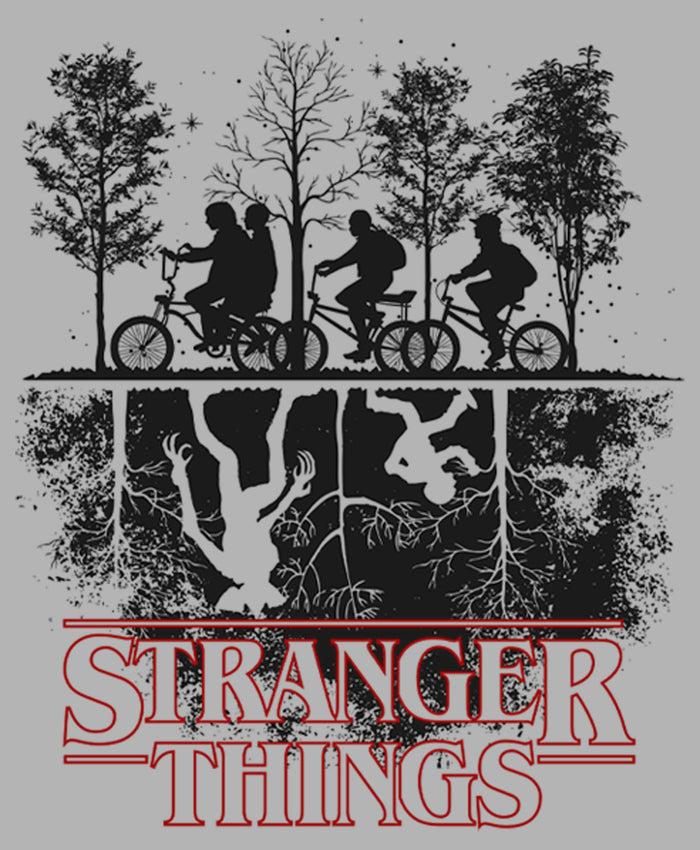 Fifth Sun Men's Stranger Things Biking In Upside Down Pull Over Hoodie