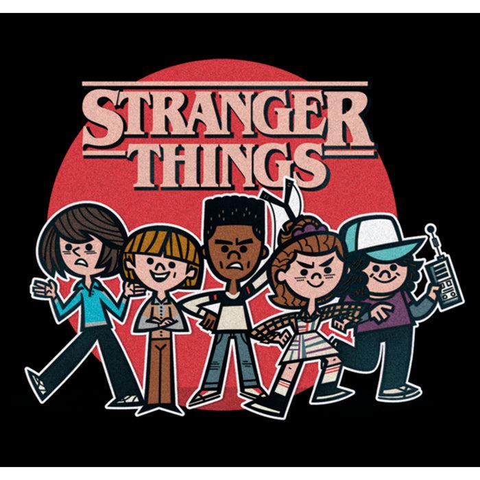 Fifth Sun Men's Stranger Things Cartoon Gang Sweatshirt