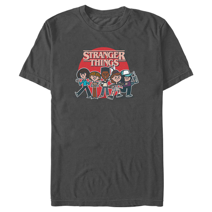 Fifth Sun Men's Stranger Things Cartoon Gang T-Shirt