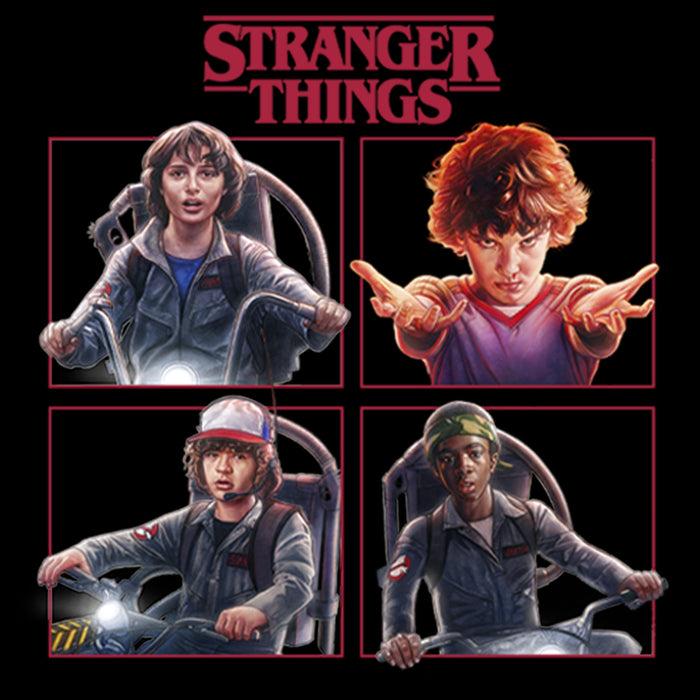 Fifth Sun Men's Stranger Things Character Squares Pull Over Hoodie
