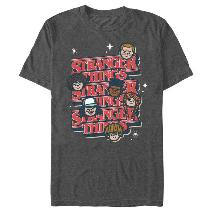 fifth sun Men's Stranger Things Cute Kawaii Cartoon Friends T-Shirt