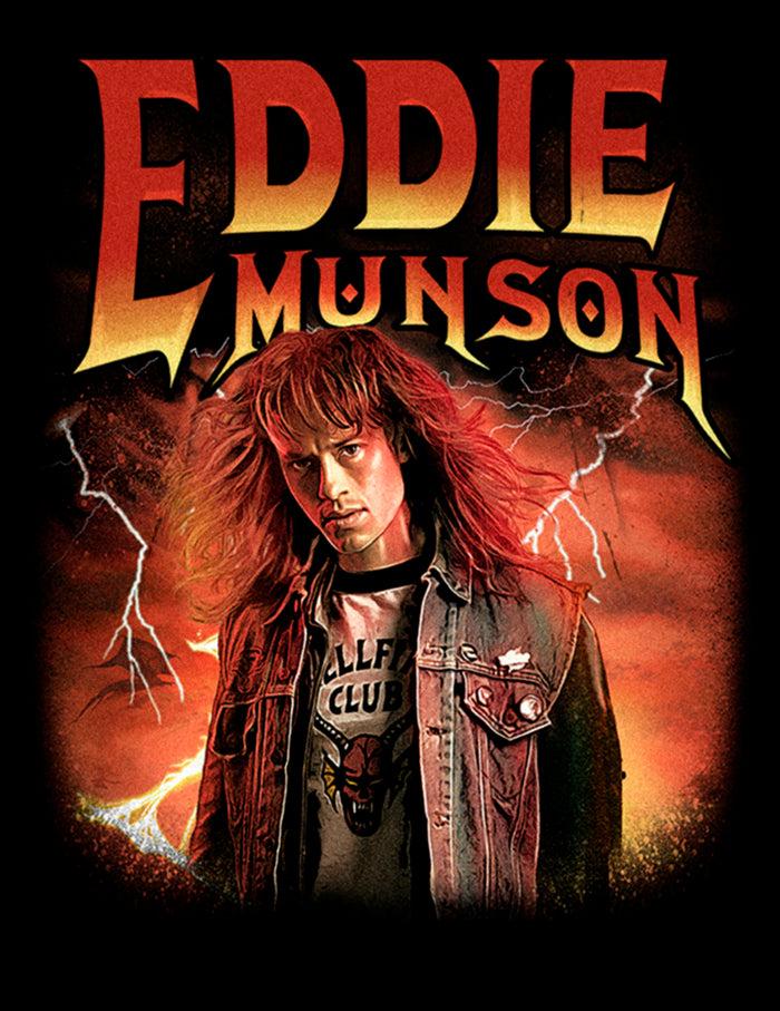 Fifth Sun Men's Stranger Things Eddie Munson Metalhead Pull Over Hoodie