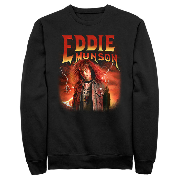 fifth sun Men's Stranger Things Eddie Munson Metalhead Sweatshirt
